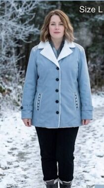 Misslook brand coat Size L Light blue